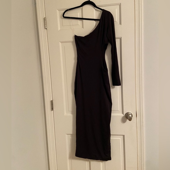 Meshki Hot Fix Crepe One Shoulder Maxi Dress - Picture 1 of 4